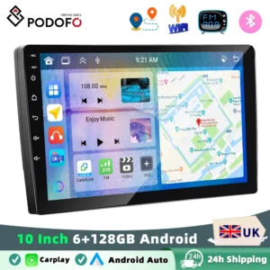 Podofo 6GB+128GB Android Auto 10.1 Inch