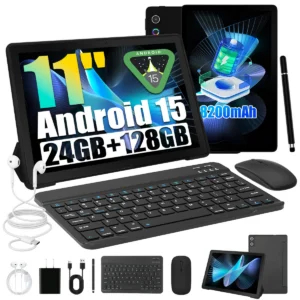 11 inch Android 15 Tablet PC 24(4+20)GB RAM 128GB ROM A523