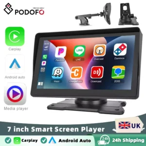 Podofo 7'' Wireless Carplay Android auto