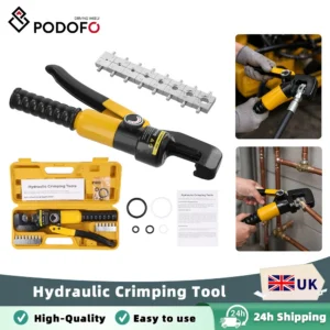 Podofo 4-70mm² Hydraulic Crimping Pliers 10T