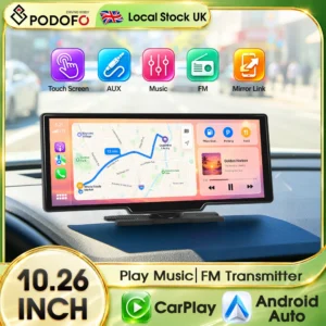 Podofo 10.26 Inch Portable Smart Car Multimedia