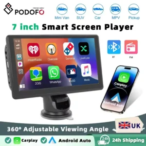 Podofo 7'' Screen Carplay MP5 Portable