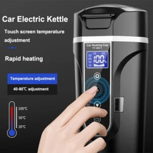 12V/24V/220V LED Portable Car Electric Kettle