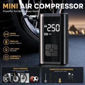 Mini Air Compressor, 150PSI 17-Cylinder Portable