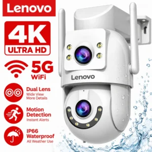 Lenovo 4K Dual Lens Outdoor WiFi Camera 5G