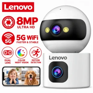 Lenovo 8MP 5G WiFi IP Camera Dual Lens