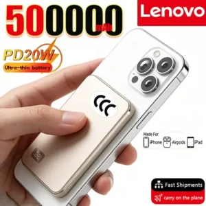 Lenovo 500000mAh Magnetic Wireless Power Bank