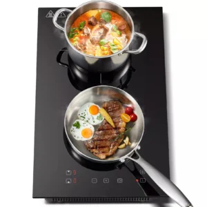 KICHPOWER 30cm 2 plates 1-99 Min Timer Touch Control 2800W