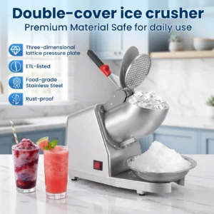 220V Electric Ice Crusher Shaved Ice Machine