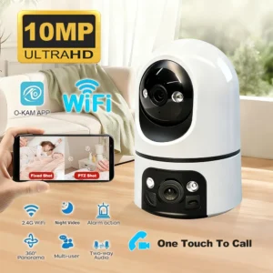 5K 10MP Dual Lens Wireless Video Baby Monitor