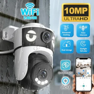 10MP O-Kam Dual-Lens Dual-Screen Security Camera