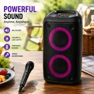 Portable Wireless Bluetooth Speaker with Microphone