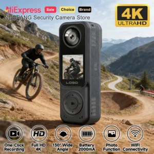 4K Front Dual Lens Action Camera Rear WiFi