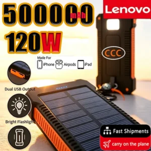 Lenovo CCC 500000mAh Large Capacity Solar Power Bank