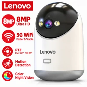 Lenovo 8MP 5G Wifi Indoor Security Camera HD