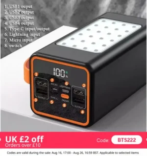 50000mAh-Power Bank 66W