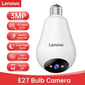 Lenovo 3MP E27 Bulb IP WiFi Camera