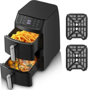 TopStrong 11L Dual Basket Air Fryer, 2500W