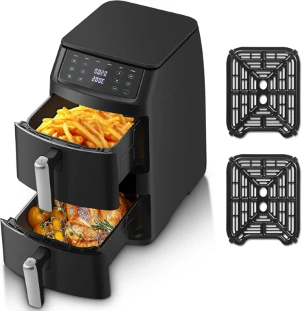 TopStrong 11L Dual Basket Air Fryer, 2500W
