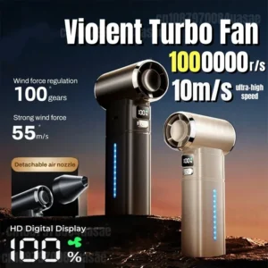 Turbo Jet Blower 10m/s High-Speed Air Duster 3 Light