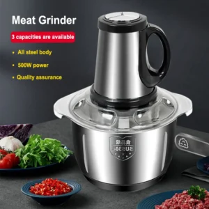 2L 3L 5L Household Stainless Steel Meat Grinder 500W