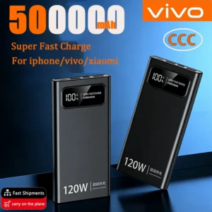 VIVO 500000mAh Power Bank For Xiaomi 120W