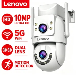 Lenovo 10MP HD Wifi PTZ Camera Outdoor 5MP