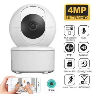 4MP PTZ Baby Monitor Camera WiFi