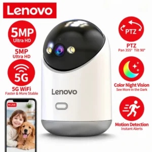 Lenovo 5MP Indoor Smart Security Camera 2.4G 5G WiFi
