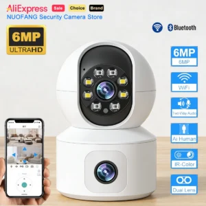 ICSee Dual-Screen Baby Monitor Camera 6MP WiFi
