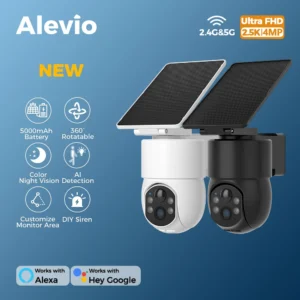 360° Solar Security Camera WiFi 2.5K Outdoor