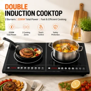 Portable Double Induction Hob 2200W