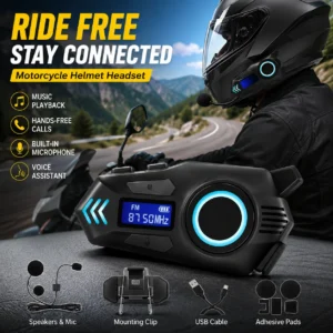 Motorcycle Helmet Bluetooth Headset with Microphone