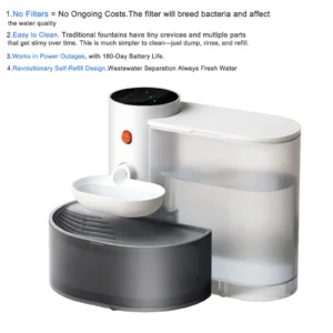 Automatic Cat Water Fountain Self Refilling
