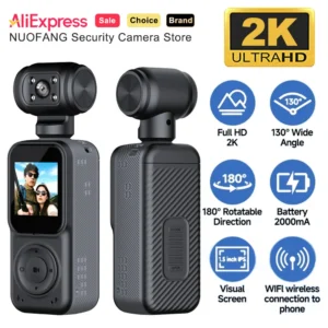 2K Full HD 180° Rotatable Action Camera WiFi