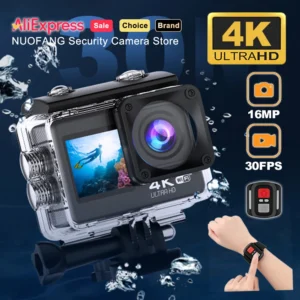 Q60AR 4K Action Camera Remote 16MP 30FPS WiFi
