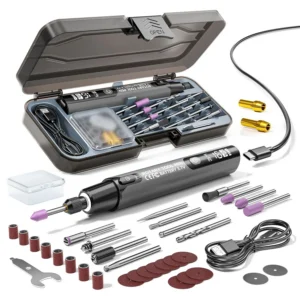 Cordless Rotary Tool Pen Kit, 6‑Speed 6000‑16000RPM