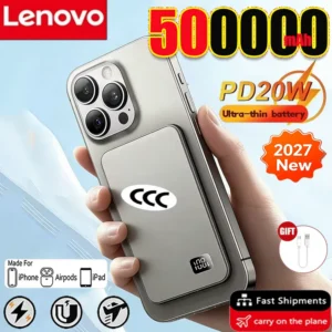 Lenovo 500000mAh PD22.5W Magnetic Wireless Power Bank