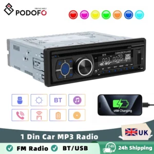 Podofo MP3 Player Car DVD/CD Radio