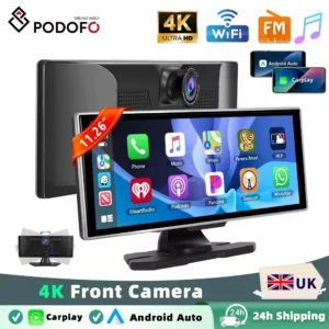Podofo 11.26 Inch Wireless Android Auto