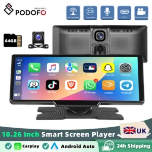 Podofo CarPlay Android Auto 10.26 Inch