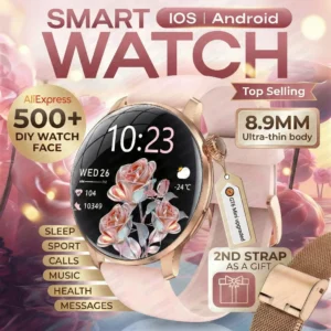 GPS Smart Watch Women 8.9MM Ultra-thin AMOLED