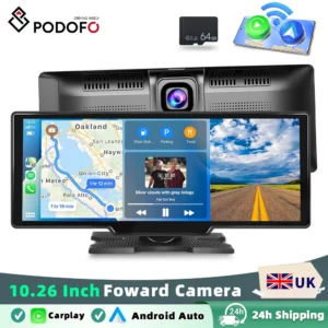 Podofo Universal 10.26" Portable Android Auto