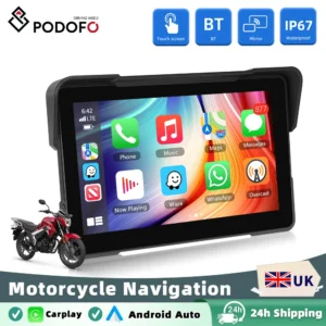 Podofo Wireless Carplay Android Auto 7 Inch