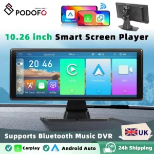 Podofo 10.26 Inch Dash Cam