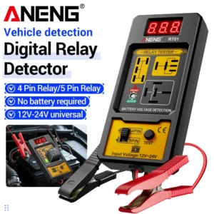 Relay Detector 11-25V ANENG RT01 Digital Universal 4/5 Pins