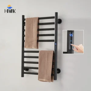 Bathroom Black Electric Towel Rack
