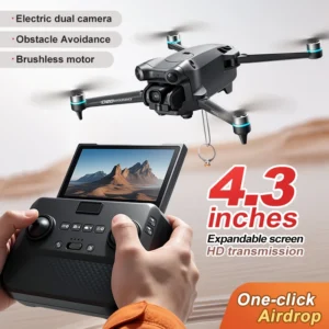 LYZRC D20 8K Drone 4.3 Inch Retractable Screen