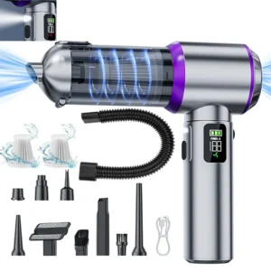 24000Pa Car Vacuum Cleaner High Power Portable