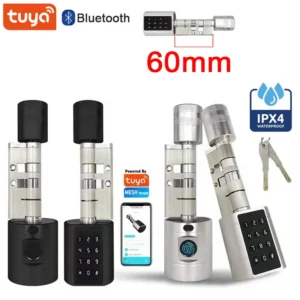 Tuya APP Fingerprint Cylinder Smart Door Lock